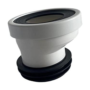 Imagem de MotiveTech Adaptador de Extensão de Flange de Vaso Sanitário de 4 Polegadas com Deslocamento de Descarga E Deslocamento de Flange de Vaso Sanitário de PVC para, Deslocamento 2,5 cm