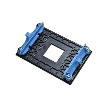 Imagem de TT Racing Suporte de montagem AM4 para ventilador de CPU AM4, suporte de retenção de soquete para radiadores tipo gancho resfriados a ar ou parcialmente resfriados a água, base para AM4 B350 X370 A320 X470 B1220 B240 (azul)