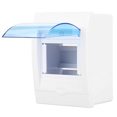 Imagem de Zerodis Caixa de Distribuição de Plástico Interno para 3-4 Maneiras de Disjuntor, Capa Azul Transparente, Fácil de Instalar - Ideal para Casa, Hotel, Loja