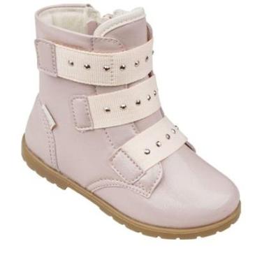 Imagem de BOTA INFANTIL COTURNO PAMPILI RUBI NUDE VERNIZ 141059-Feminino