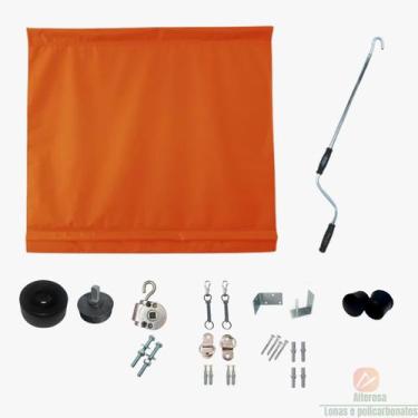 Imagem de Kit Toldo Enrolável Com Ou Sem Visor 4,00 x 2,50 Alt - Alterosa Lonas,