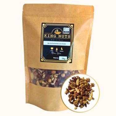 Imagem de Mix Castanhas Sem Sal Avelã/caju/pará/amêndoa/nozes/1kg