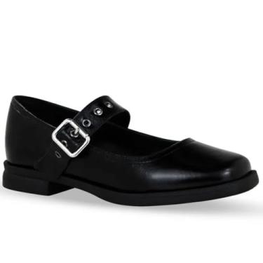 Imagem de Sapato Feminino Fivela Couro Burgundy Bottero - Preto