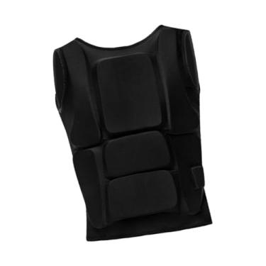 Imagem de YIJU Protetor de peito de karatê, colete de taekwondo, equipamento leve e versátil, proteção para costelas para treinamento de boxe e muay thai, M 43cmx52cm