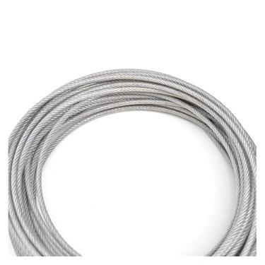 Imagem de Cabo De Aço Inoxidável 4mm 5mm 6mm 8mm Cabo De Aço Inoxidável Cabo De Cabo De Aço Pvc Revestido De Plástico 7 X 7/7 X 19, One Color, 5mm (5Meter)