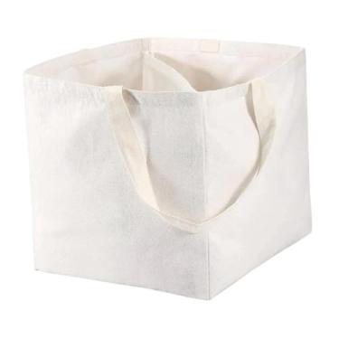 Imagem de Ioensy Organizador de cabide para roupas, bolsa de armazenamento de lona, ​​multiuso, portátil com alças, suporte para guarda-roupa, banheiro, armário