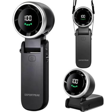 Imagem de Ventilador turbo portátil portátil, vento contínuo de 100 engrenagens, 4000 mAh recarregável, até 12 horas de trabalho, ventilador de mão/mesa/pescoço 3 em 1 com ventilador de resfriamento Air Turbo