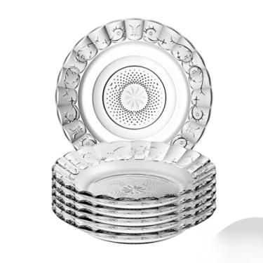 Imagem de Jogo De Pratos Fundos Aparelho De Jantar Em Vidro(6 Pratos Estrela)