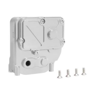 Imagem de Generic Gearbox House 1:12 RC Carro à prova de ferrugem Multifuncional Fácil de instalar DIY Alumínio modificado para carro de controle remoto Peças de, Prata