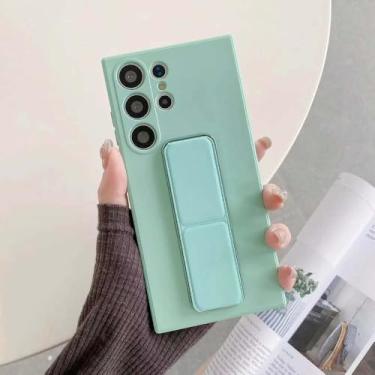 Imagem de Capa protetora com suporte magnético para Samsung Galaxy S24, 25 e 23 Ultra, verde claro, para Samsung S22 Plus