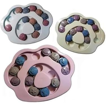 Imagem de Comedouro Interativo Lento para Cães Brinquedo Inteligente Pet Porta Petisco Puzzle Jogo Divertido Patinha