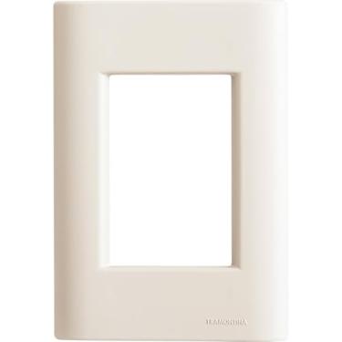 Imagem de Placa 3 Postos 4X2 Tramontina Giz Branca Soft Touch Com Suporte