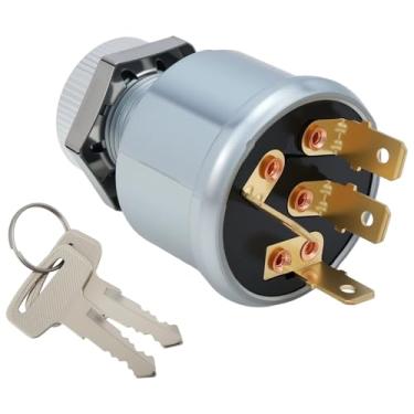 Imagem de Autu Parts 33639-G01 Golf Cart Ignition Switch for EZGO with Factory Lights Gas & Electric, 3-Way 4-Terminal with 2 Standard Keys