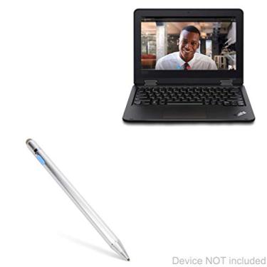 Imagem de BoxWave Caneta Stylus compatível com Lenovo ThinkPad Yoga 11e (5ª geração) (29,5 cm) - AccuPoint Active Stylus, caneta eletrônica com ponta ultrafina - prata metálica