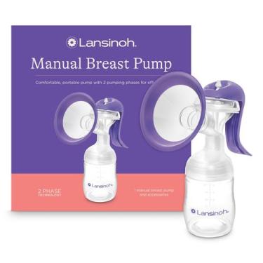 Imagem de Bomba Tira-leite Manual Duas Fases Com Bico De Mamadeira. - Lansinoh