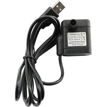 Imagem de BLLNDX Mini bomba de água submersível USB mini fonte de aquário tanque tanque de peixes DC 3,5-9V 3W 200L/H