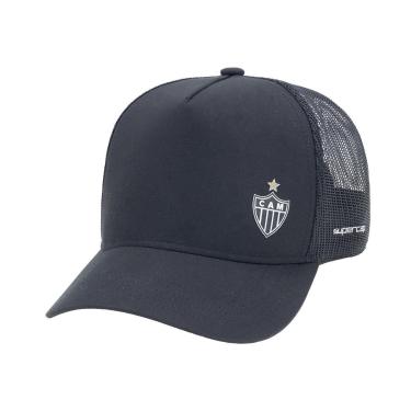 Imagem de Boné Atlético Mineiro SuperCap Trucker Escudo Bordado - Masculino-Masculino
