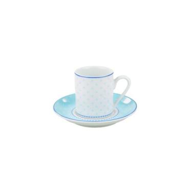 Imagem de Xícara Café Com Pires 60ml Porcelana Schmidt - Dec. Maitê 2264, 2264, 