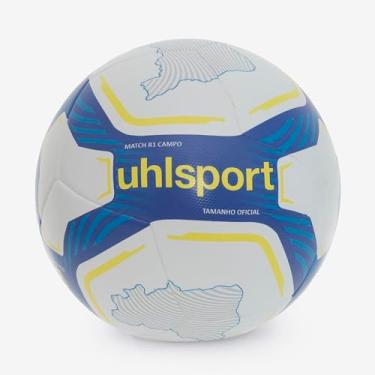 Imagem de Bola de Futebol Uhlsport Match R1 Brasileirão, Branco e Azul, Tam. 5