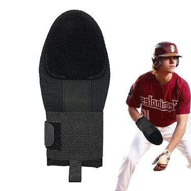 Imagem de Luva deslizante de beisebol, luvas para jovens receptores | com alça de compressão elástica, luvas deslizantes de softball, respiráveis para uso ao ar livre Fanelod