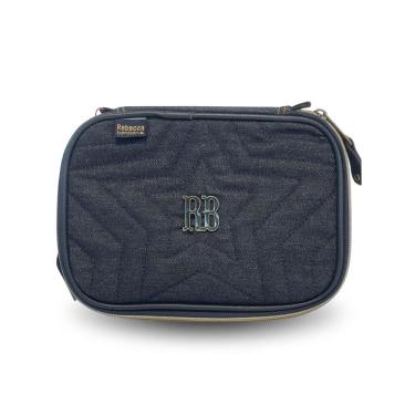 Imagem de Estojo Box Rebecca Bonbon Jeans 100 Pens Escolar Meninas