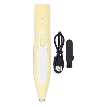 Imagem de Aparador de pata de cachorro LED LED LUZ RESIDE EFERÊIRA EFABILIDADE RUÍDO RUÍDO ELECTRIC CLIPPERS DE AGROMEGENS PARA CATS DOGS COMPONENTES DE AÇO INONTIDO AO ANTECIMENTO (Amarelo)