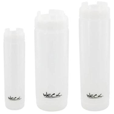 Imagem de Kit 3 Bisnagas Invertida 470ml 590ml 710ml para Molhos Weck Profission