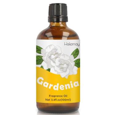 Imagem de Holamay Óleo De Fragrância Gardênia, Essencial Floral Único 3,4 Fl. Oz/100 Ml, Aromas Premium Para Fabricação Velas, Sabão, Óleos Difusores Casa