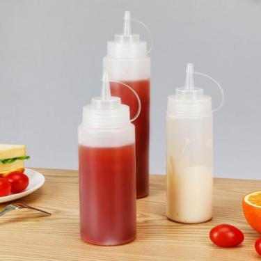 Imagem de Kit 3 Bisnaga Para Molhos Caldas E Condimentos 900ml Cozinha - RALEO