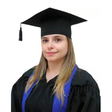 Imagem de Kit Capelo para Formatura Adulto 5 unidades - Levitali, Preto, Adulto