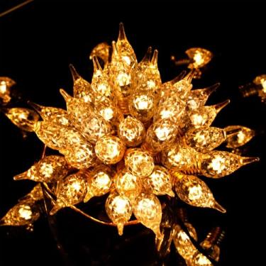 Imagem de TIANSHENG Pacote com 2 unidades de 17,7 m, 50 LEDs, luzes de fadas, lâmpada de ponta única, 8 modos de iluminação com função de temporizador para decoração de festa de jardim interno ao ar livre