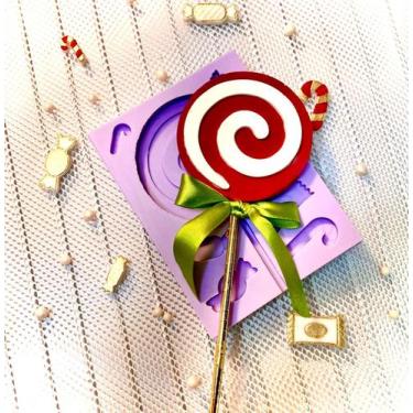 Imagem de Molde de silicone pirulito natal confeitaria l3 - CM