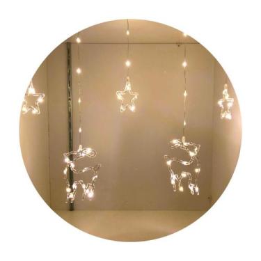 Imagem de Cascata Enfeite Decoração Natal Luz Led C/Fio Fada 2,5m - TOP NATAL, B