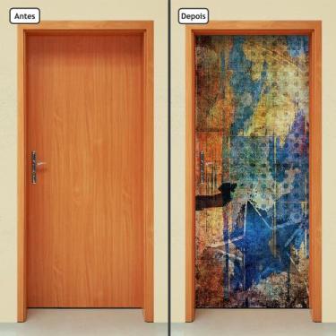 Imagem de Adesivo Decorativo de Porta - Pintura - Abstrato - 035cnpt - Allodi