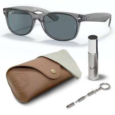 Imagem de Ray-Ban Rb2132 Novos Óculos De Sol Polarizados Wayfarer Classic Square Para Homens E Mulheres - Óculos De Sol Clássicos Atemporais Com Elegância Moderna - Proteção Uv Premium - Óculos De Sol De Grif