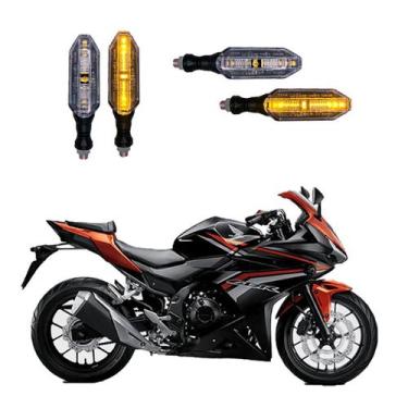 Imagem de KIT 4 Seta Esportiva Pisca de Led Modelo P26 para Moto Honda CBR 500R 