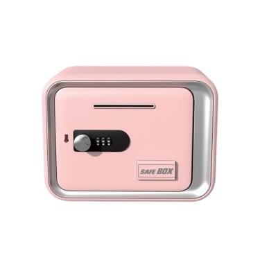 Imagem de FytStycale Cofrinho Multifuncional com Senha, Cofrinho Seguro, para Aniversário, Feriado, Presentes Infantis, Rosa, Tamanho real