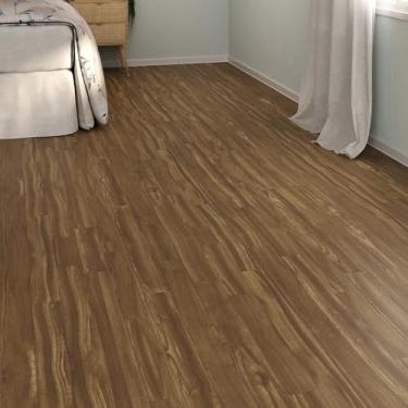 Imagem de Piso Vinílico Em Manta PVC 0,7mm Antiderrapante 20m² Imita Madeira Fosco 0,7MM Carvalho-Rústico