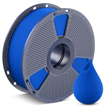Imagem de SUNLU Filamento de impressora 3D Filamento PETG 1,75 mm, menos amarração boa camada adesão alta resistência, filamento PETG 1,75 ± 0,02 mm, carretel de 1 kg (1 kg), azul Klein