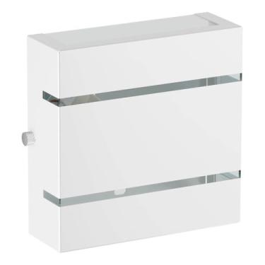 Imagem de Arandela Led 2 Fachos 2 Frisos Uso Externo E Interno Garagem (Branco)
