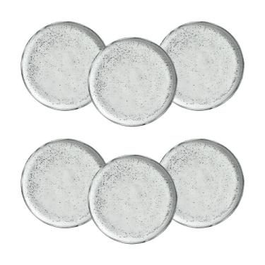 Imagem de Conjunto de Pratos para Pão Porto Brasil Bio Echo - 6 Peças	