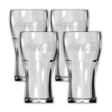 Imagem de 4UNI Copo Coca-Cola Contour 470ML Refresco Clássico Nadir - NADIR FIGU