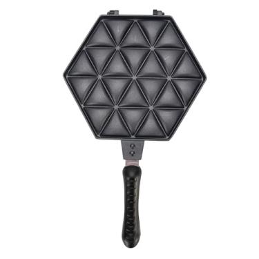 Imagem de Luqeeg Assadeira antiaderente de samosa, prato de bolinho de massa de liga de alumínio com aquecimento rápido e uniforme, cria uma variedade de petiscos assados em casa com experiência culinária