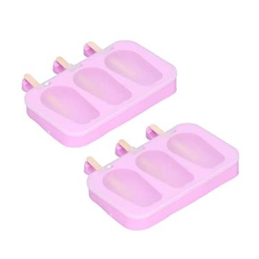 Imagem de Generic Molde de Silicone, Macio 3 Graus 2 Peças Molde de Barra de Gelo Em Forma de Coelho para Cozinha para Casa