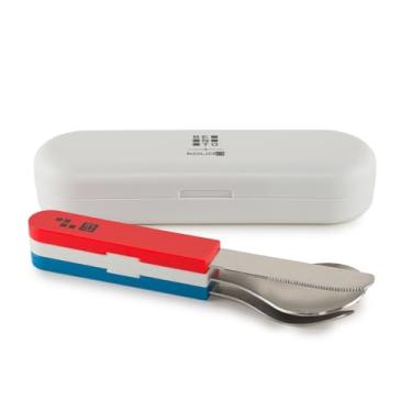 Imagem de Kouda Conjunto de Talheres Bento Trio - Branca - 3 Conjuntos de 1 Peça - Aço Inoxidável - Prata