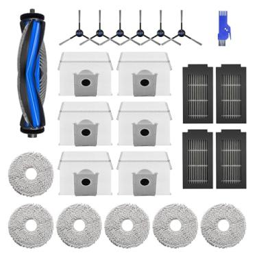 Imagem de EASETROL Kit de acessórios para peças de substituição Ecovacs Deebot T50 Max/Pro/Omni/Pro Omni Robot Cleaner, com escova principal, escovas laterais, filtros Hepa, sacos de pó a vácuo (T50 Max/Pro