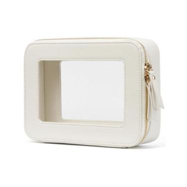Imagem de Estojo de maquiagem Popvibe Clear White Higiene Bag Travel Medium