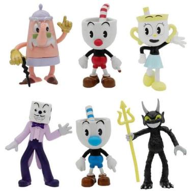 Imagem de Conjunto De Figuras De Ação Kawaii Cuphead Em PVC, Brinquedo Decorativ