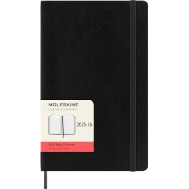 Imagem de Moleskine Classic 18 Month 2025-2026 Daily Planner, Soft Cover, Large (5" x 8.25"), Black, 608 pages