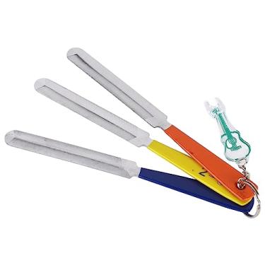 Imagem de SPYMINNPOO Arquivos de Nozes de Guitarra Versáteis, Bordas Precisas para Slotting Preciso, Portátil e Leve, Design Ergonômico, Material de Aço Durável, Ferramenta de Manutenção Com Ideal para Vários